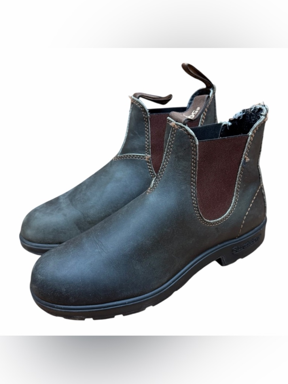 Blundstone women size 8US |5 AU Chukka Boots Taupe Brown with Dark Brown Elastic